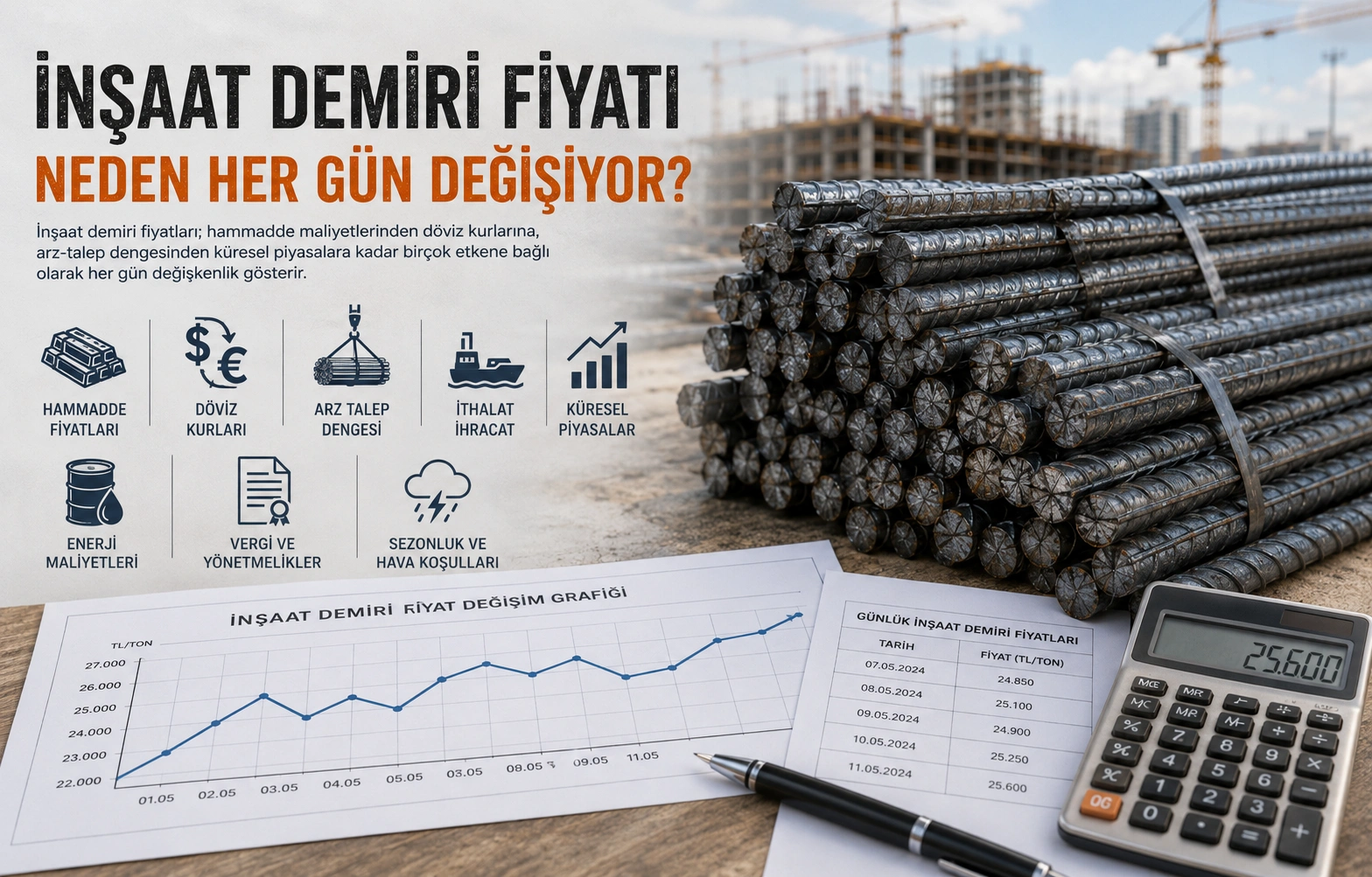İnşaat Demiri Fiyatı Neden Her Gün Değişiyor?