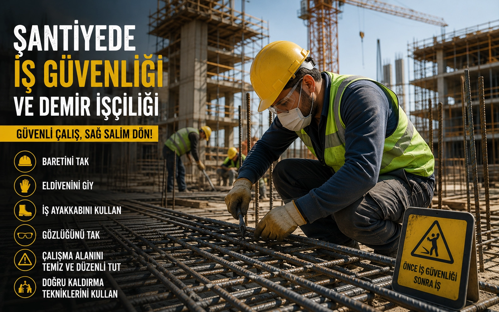 Şantiyede İş Güvenliği ve Demir İşçiliği