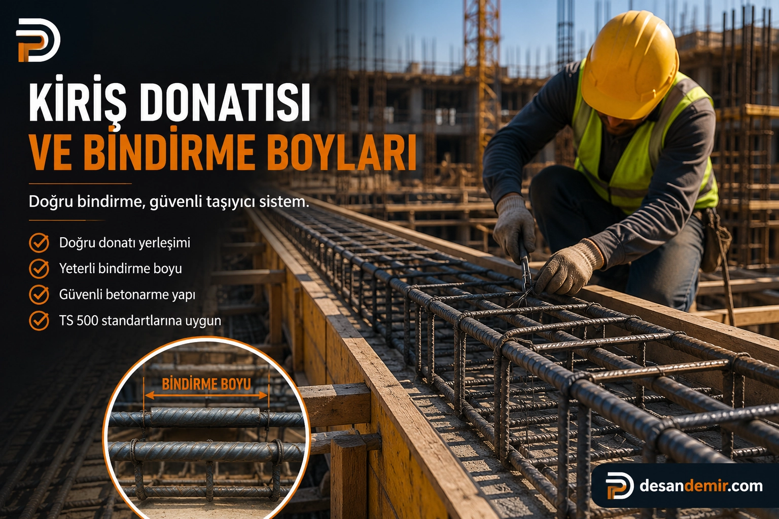 Kiriş Donatısı Yerleşimi ve Bindirme Boyları