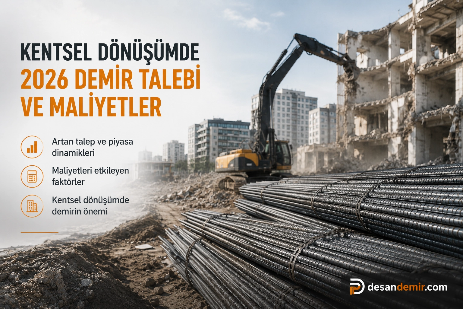 Kentsel Dönüşümde 2026 Demir Talebi ve Maliyetler